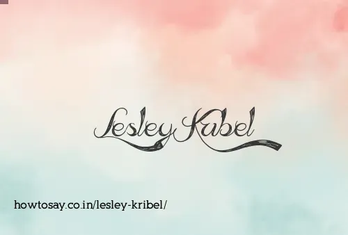 Lesley Kribel