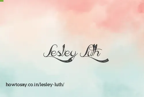 Lesley Luth