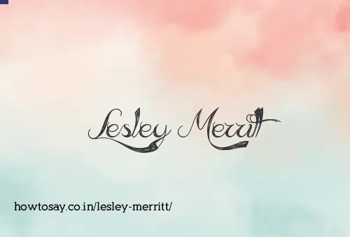 Lesley Merritt