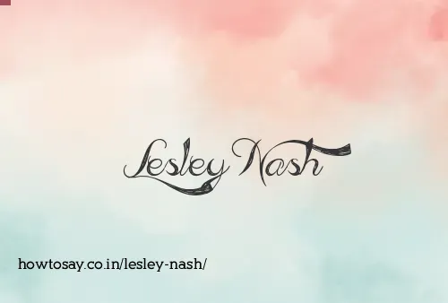 Lesley Nash