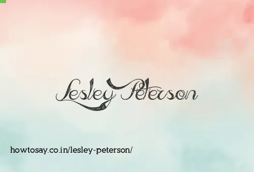 Lesley Peterson