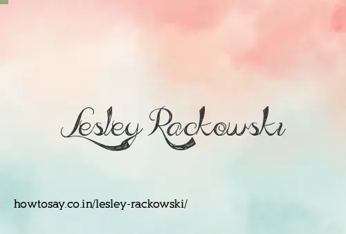 Lesley Rackowski