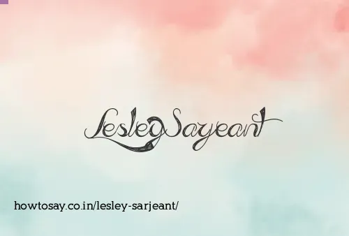 Lesley Sarjeant