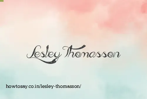 Lesley Thomasson