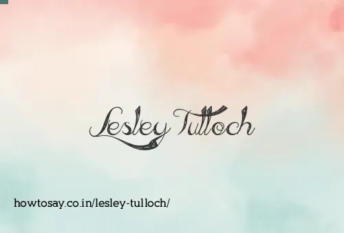 Lesley Tulloch