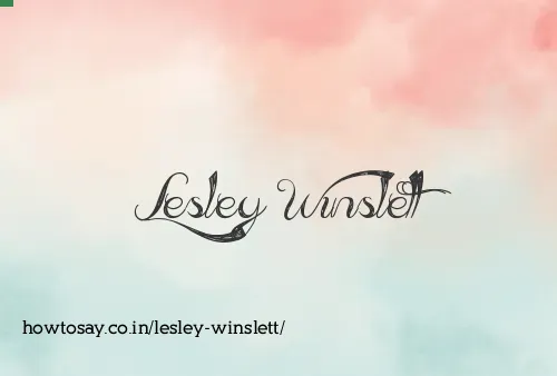 Lesley Winslett