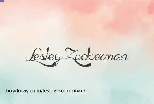 Lesley Zuckerman
