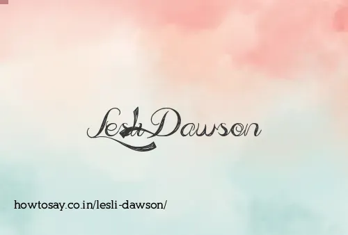 Lesli Dawson