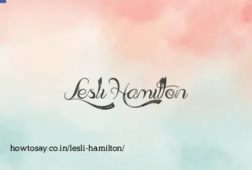 Lesli Hamilton
