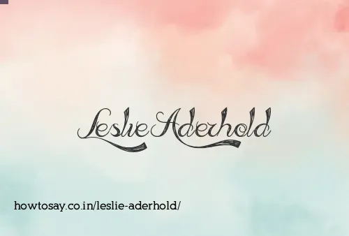 Leslie Aderhold