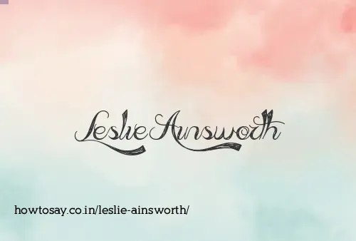 Leslie Ainsworth