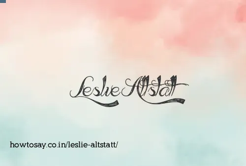 Leslie Altstatt