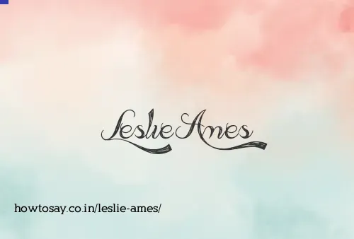 Leslie Ames