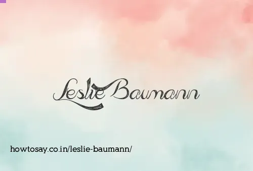 Leslie Baumann