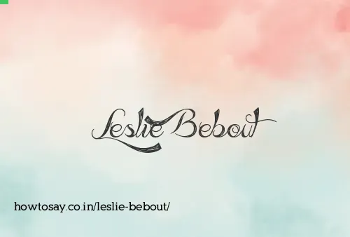 Leslie Bebout