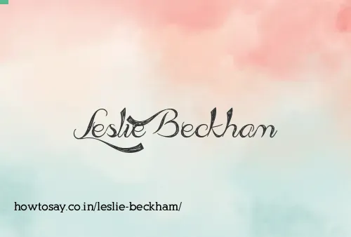 Leslie Beckham