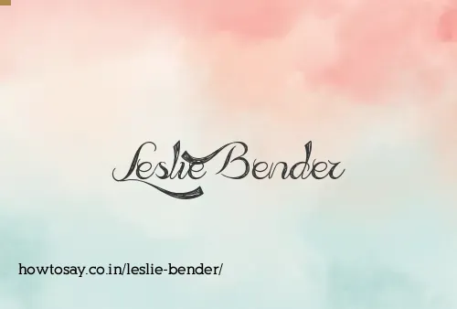 Leslie Bender