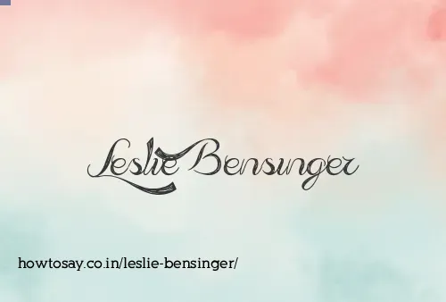 Leslie Bensinger