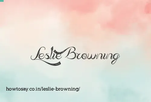 Leslie Browning
