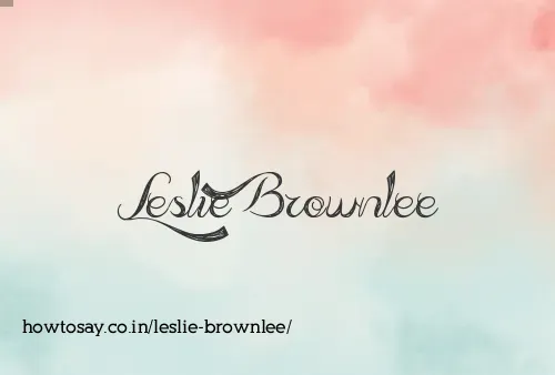 Leslie Brownlee
