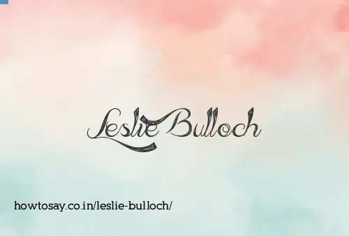 Leslie Bulloch
