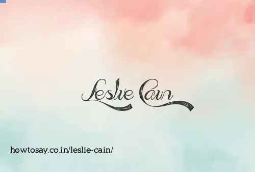 Leslie Cain