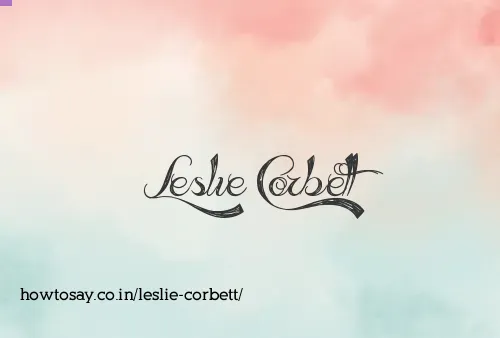 Leslie Corbett