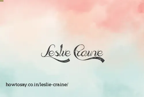 Leslie Craine