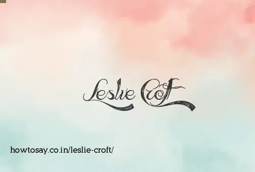 Leslie Croft
