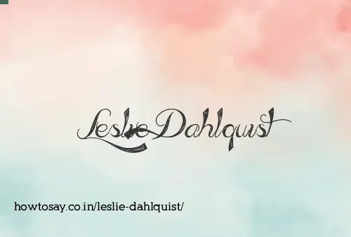 Leslie Dahlquist