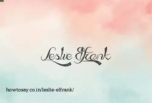 Leslie Elfrank