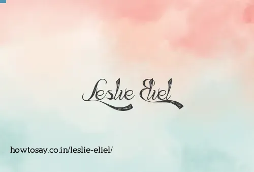 Leslie Eliel