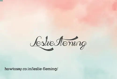 Leslie Fleming