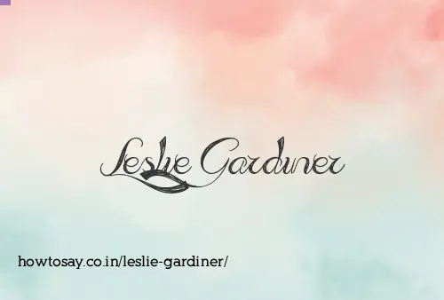 Leslie Gardiner
