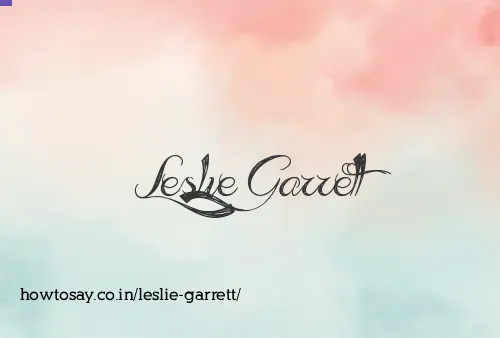 Leslie Garrett