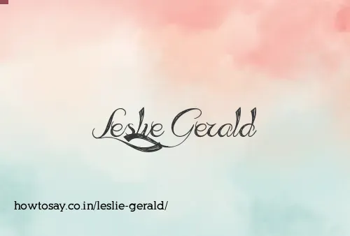 Leslie Gerald