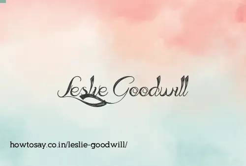 Leslie Goodwill