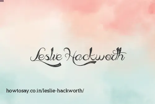 Leslie Hackworth