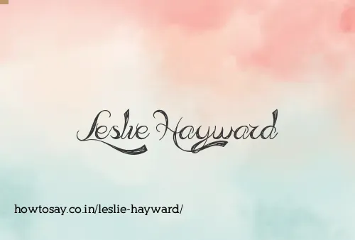 Leslie Hayward