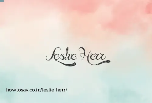 Leslie Herr