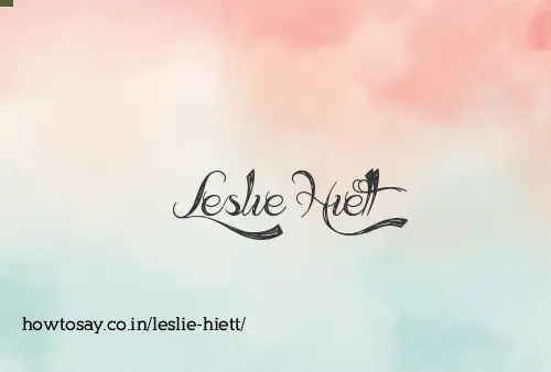 Leslie Hiett