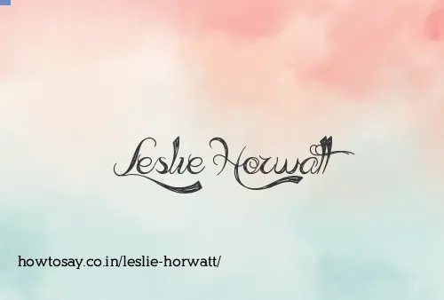 Leslie Horwatt