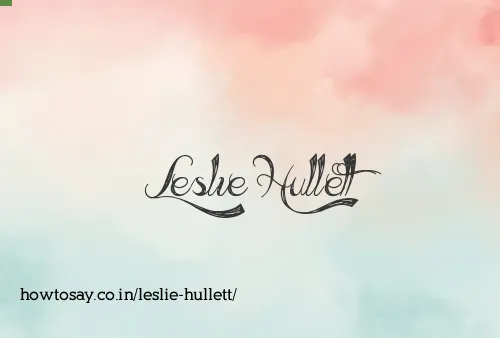 Leslie Hullett