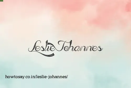 Leslie Johannes