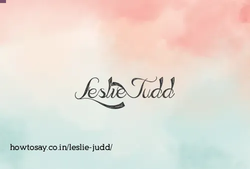 Leslie Judd