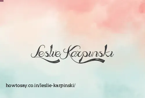 Leslie Karpinski