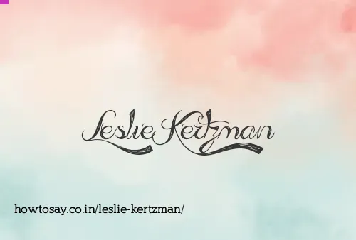 Leslie Kertzman