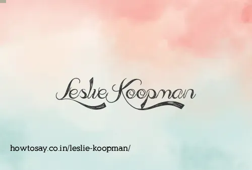 Leslie Koopman