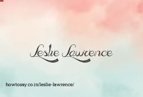 Leslie Lawrence
