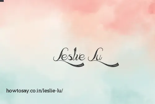Leslie Lu